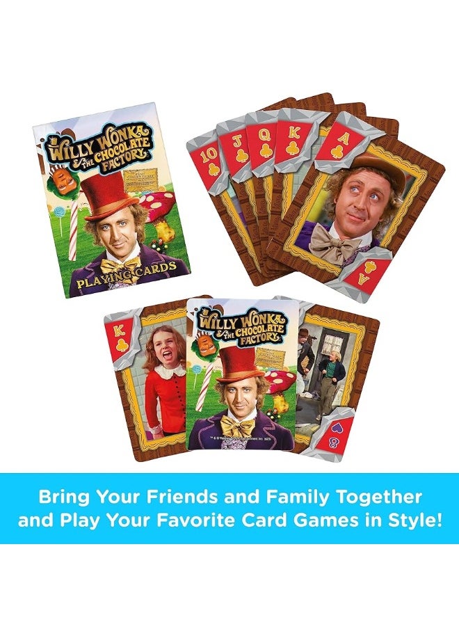Aquarius Aquarius Willy Wonka Playing Cards  Willy Wonka Themed Deck of Cards for Your Favorite Card Games  Officially Licensed Willy Wonka Merchandise  Collectibles  - Image 3