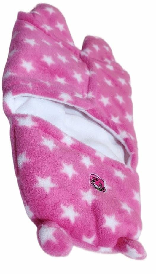 Episkey Soft Hooded Baby Blankets Swaddlers All Season Baby Wrapper Unisex Baby Sleeping Bag Baby Gift for New Born Baby Boys and Baby Girls (Baby_Swaddler_Pink) - Image 4