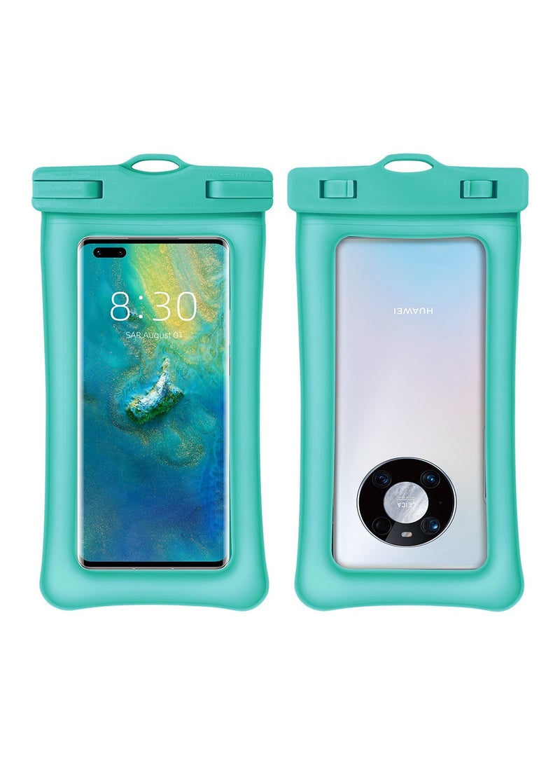 Generic TPU double airbag floating neck touch screen cell phone waterproof bag sealed rafting diving spa swimming equipment - Image 1