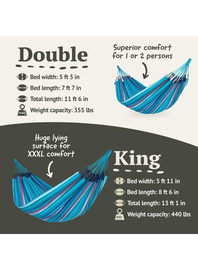 La Siesta Brisa Wave Classic Hammock - Relaxation Outdoor Resistant, Weather Resistant Double Hammock, Authentic and Comfortable Relaxation - Image 3