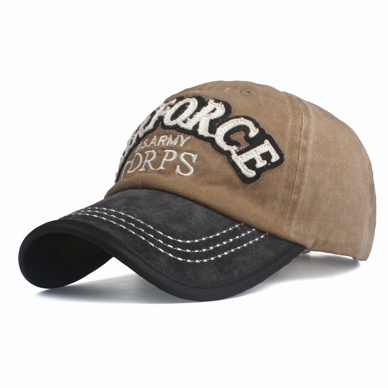 Baseball Cap Hot Sale Washed Cotton Embroidery Patch Men Outdoor Sun Protection Hat - Image 3