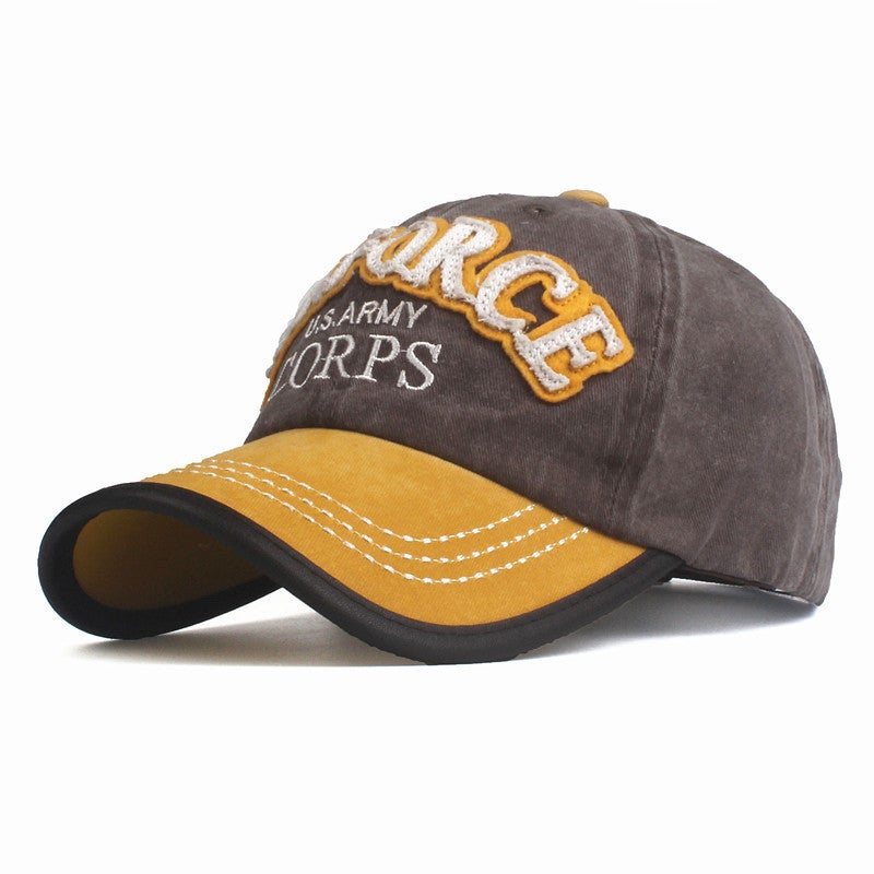 Baseball Cap Hot Sale Washed Cotton Embroidery Patch Men Outdoor Sun Protection Hat - Image 4