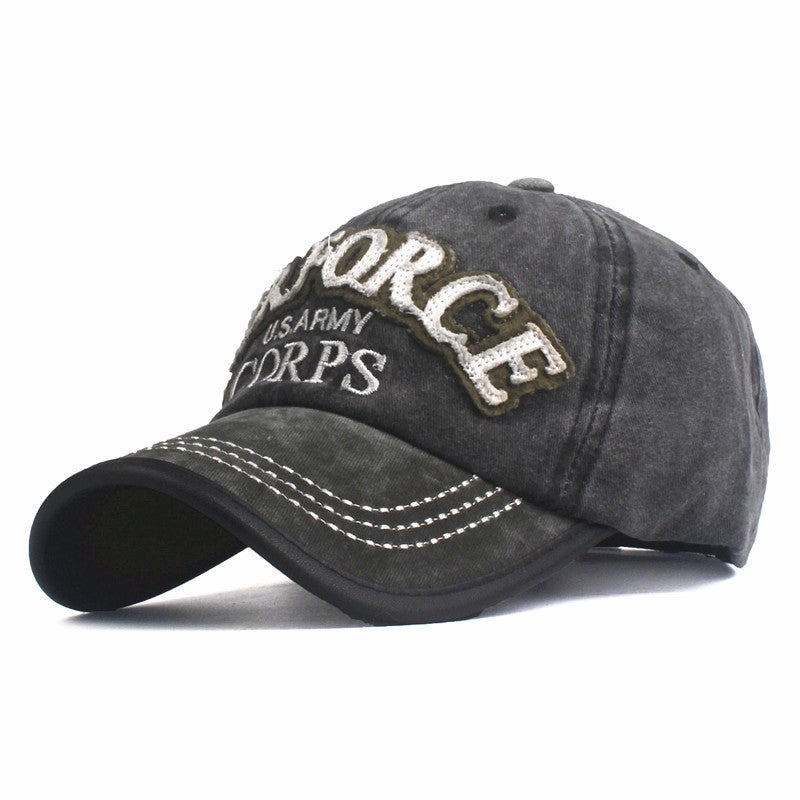 Baseball Cap Hot Sale Washed Cotton Embroidery Patch Men Outdoor Sun Protection Hat - Image 2