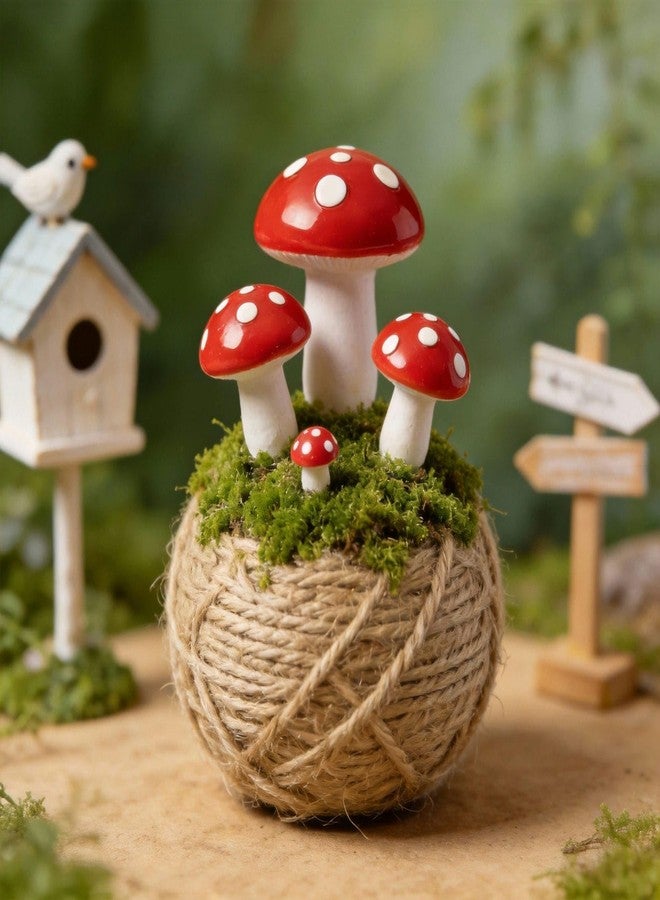 CHAMBERY 50Pcs Mini Mushrooms for Crafts Tiny Mushroom Figurines Dollhouse Miniature Garden Accessories - Image 4