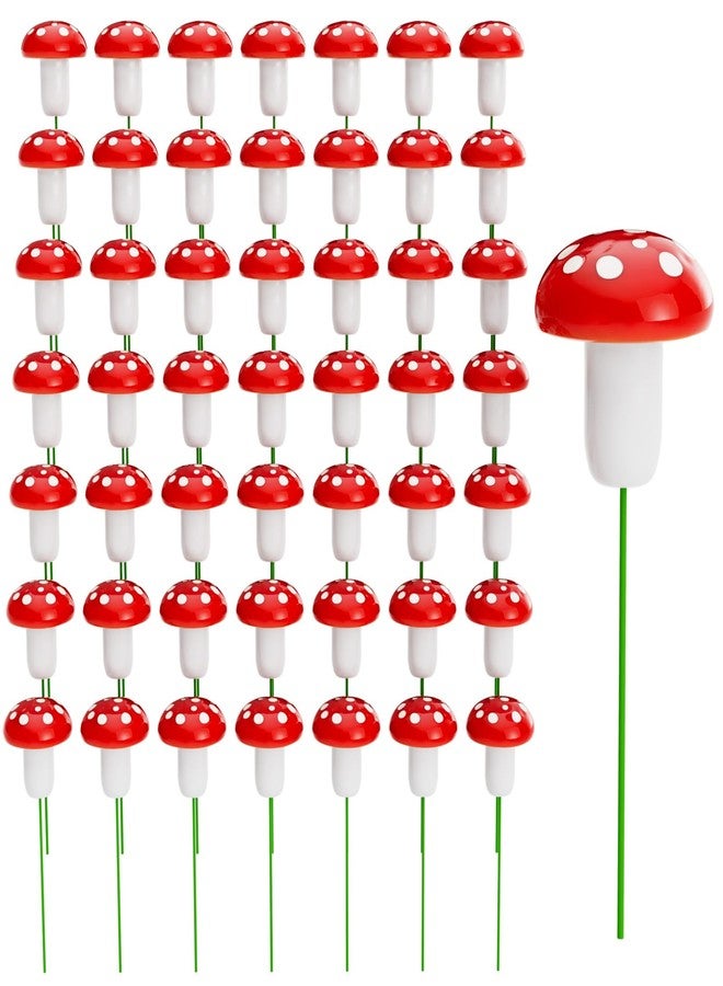 CHAMBERY 50Pcs Mini Mushrooms for Crafts Tiny Mushroom Figurines Dollhouse Miniature Garden Accessories - Image 1