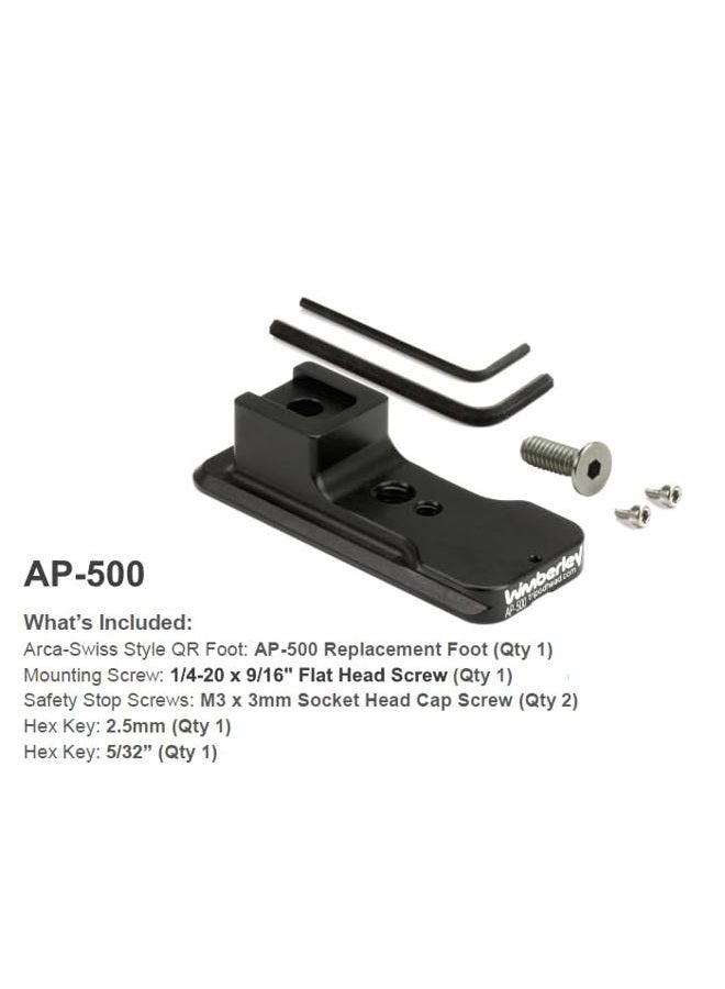 WIMBERLEY قدم عدسة بديلة AP-500 لكاميرات نيكون 500 f5.6 PF VR - طراز أركا-سويس - صنع في الولايات المتحدة - Image 2