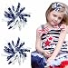 Yxiang 2PCS Indigo Korker Bows for Girls 3'' Curly Bow Hair Clip Ribbon Ponytail Bows Alligator Clip Hair Barrette for Girls Toddlers Kids - Image 2
