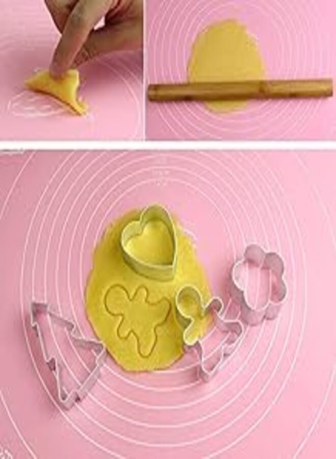 Baker Silicone 40 x 50 cm - Heavy Duty Non-Stick Dough Mat, Makes Kneading Easier and Improves Baking Quality. Perfect for Smooth Pastry Preparation, Easy to Clean | From Generic