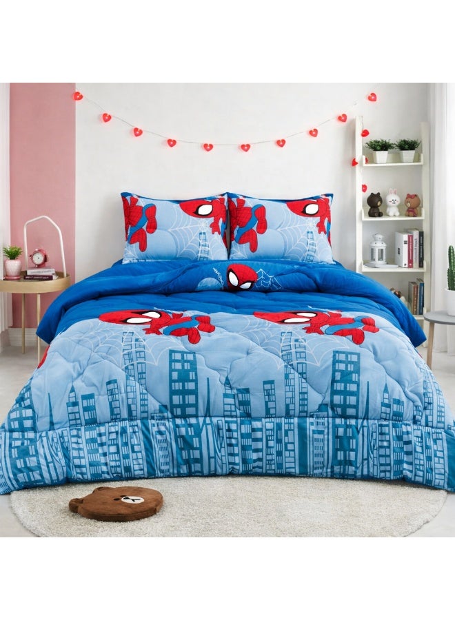 مينج لي مفرش سرير أطفال 3 قطع وجهين فرو ومخمل – ناعم ودافئ – مقاس 170×220 سم - Image 2