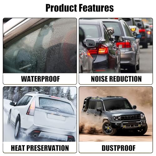 FZJDSD 738539AN0A Left and Right Side Roof Drip Molding Strips Weatherstrip Compatible with Nissan Sentra 2013-2018 Roof Drip Mouldings Trim - Image 3