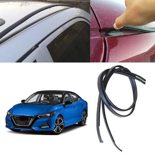 FZJDSD 738539AN0A Left and Right Side Roof Drip Molding Strips Weatherstrip Compatible with Nissan Sentra 2013-2018 Roof Drip Mouldings Trim - Image 5