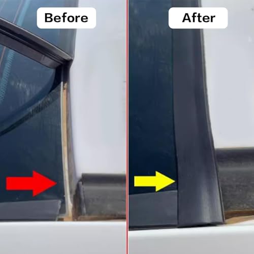 FZJDSD 738539AN0A Left and Right Side Roof Drip Molding Strips Weatherstrip Compatible with Nissan Sentra 2013-2018 Roof Drip Mouldings Trim - Image 4
