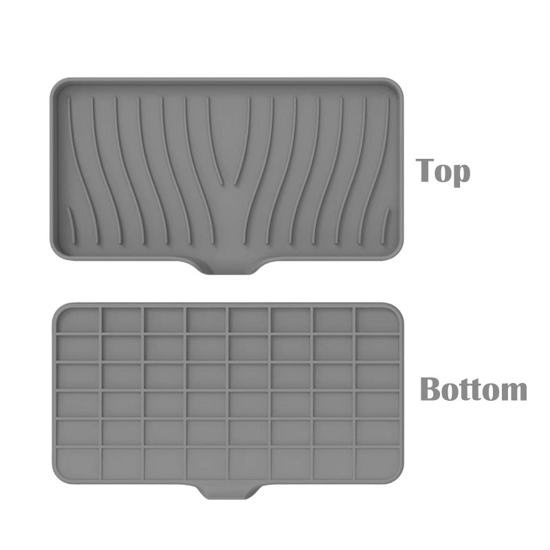 STORE 2508 Store2508 Silicone Kitchen Soap Tray, Kitchen Sink Tray Sponge Tray Dish Sponge Holder, Sink Caddy Organizer for Dish Soap Bottle, Soap Dispenser, Scrubber Brushes, Bathroom Soap Holder (1 Pc) - Image 3