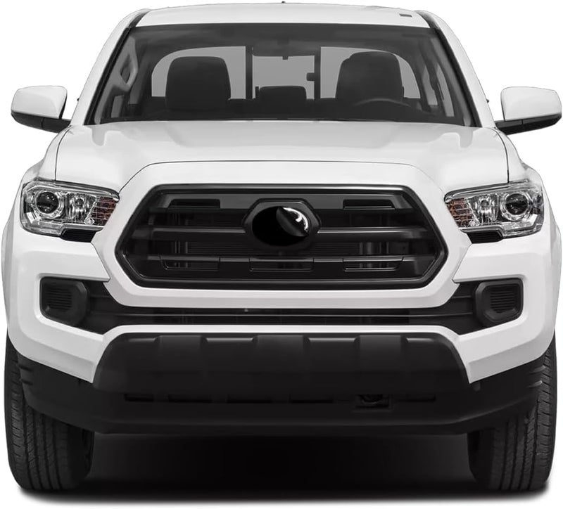 Kuvrü KUVR Pre-Cut Front Emblem Tint Compatible with Toyota Tacoma Limited, TRD Off-Road, TRD Sport 2016-2021| Precision Cut Stretchable PPF Vinyl Overlay Cover Wrap Dark Smoke (Pack of 2) - Image 4