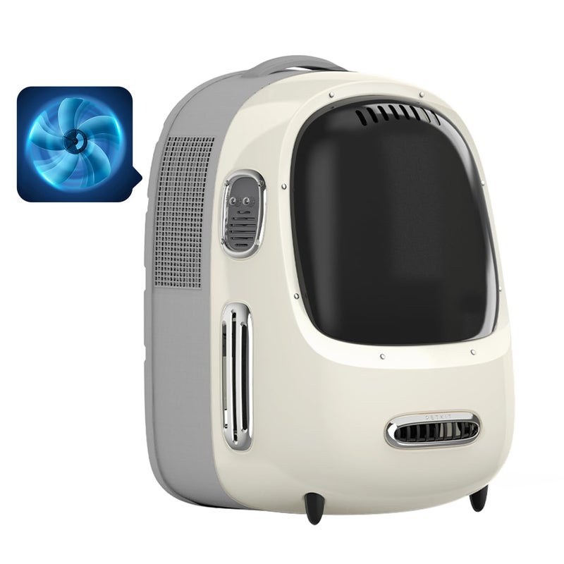 PETKIT Cat Backpack Carrier with Inbuilt Fan & Light, Airline-Approved Pet Backpack Bubble for Kitty Small Dog, Detachable Dog Backpack with Padded Strap for Travel, Hiking, Walking & Outdoor - Image 1