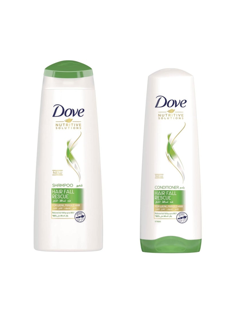 Dove Shampoo Hair Fall 350ML + Conditioner Hair Fall 350ML 