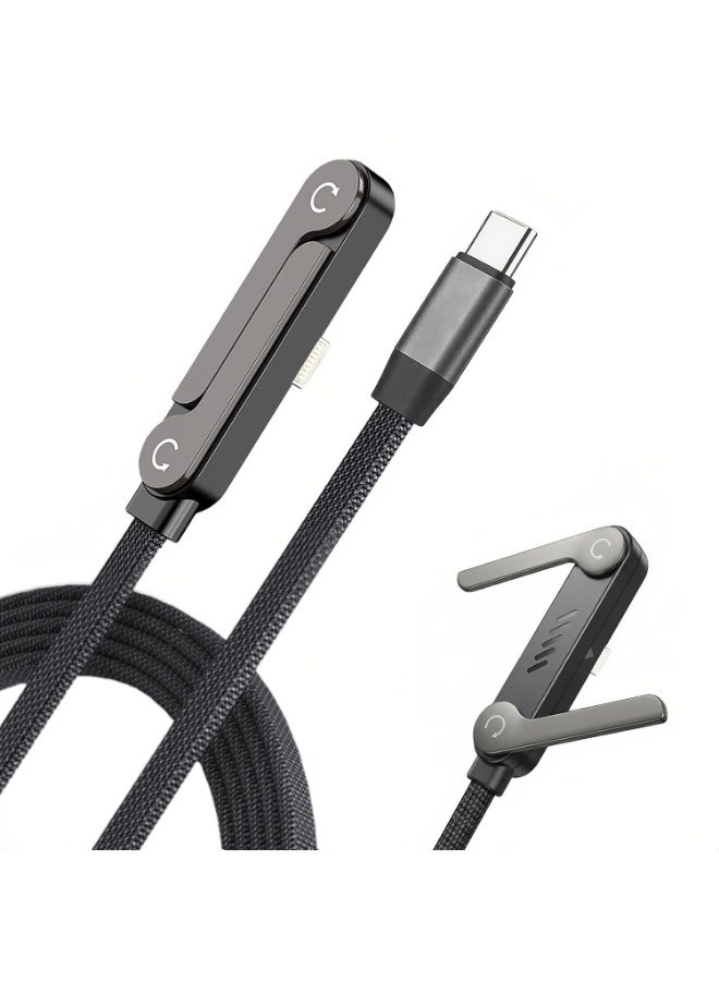 general 30W Fast Charging Type-C to Lightning Cable 1.5M with Built-in Phone Stand – Durable Braided Data & Charging Cable - Image 1