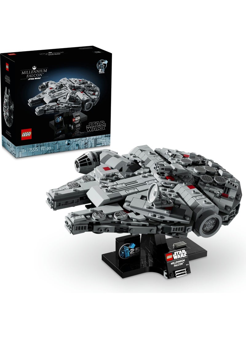 LEGO - ® Star Wars™ Millennium Falcon 75375 - Creative Starship Model Building Kit for Adults Who Love Star Wars (921 Pieces) - Image 1