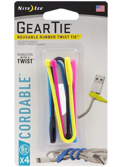 Cordable, The Orginal REUsable Rubber Twist With Stretch-Loop For Cord