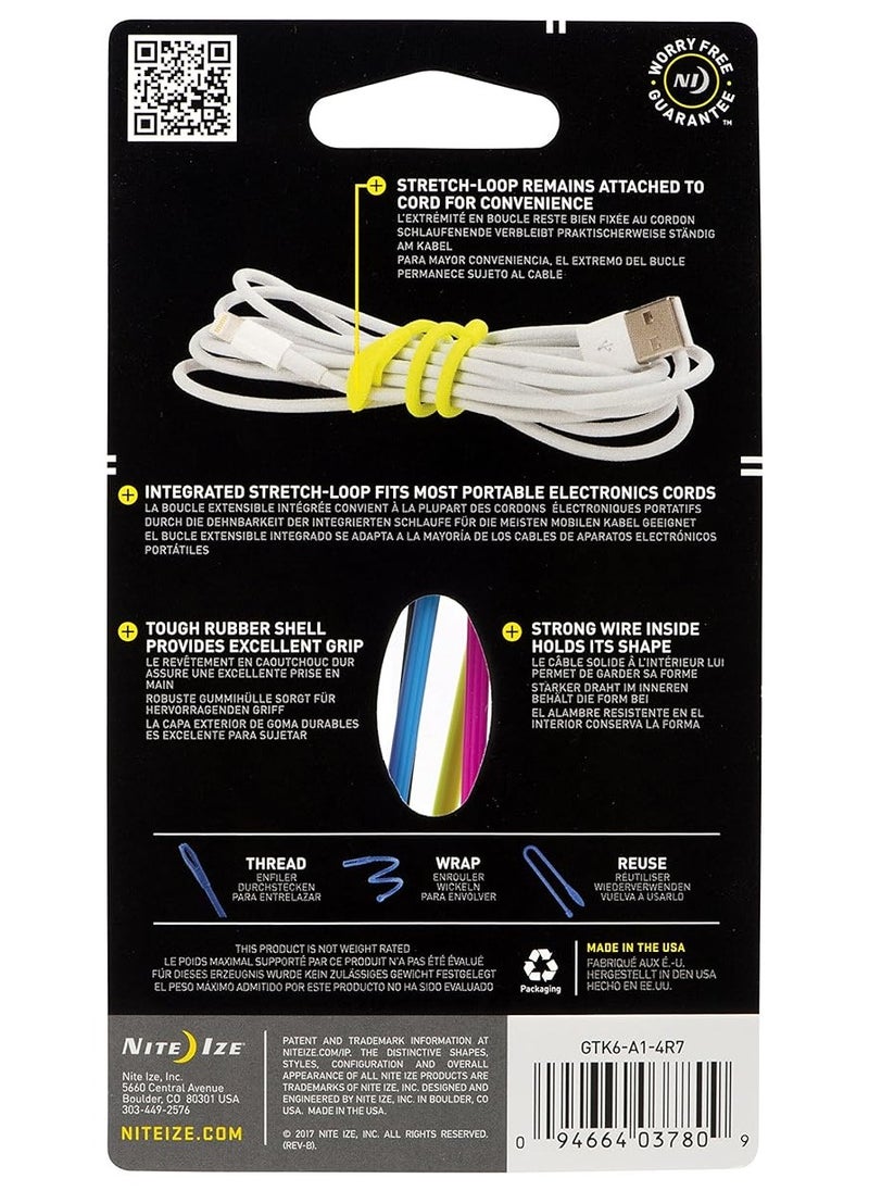 Cordable, The Orginal REUsable Rubber Twist With Stretch-Loop For Cord