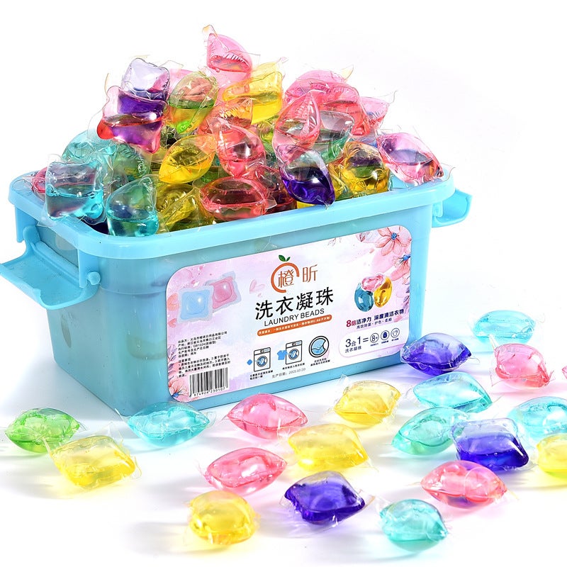 Boxed Perfume Laundry Beads Manufacturers Lasting Fragrance Household Concentrated Single Cavity Laundry Beads Laundry Detergent - Image 1