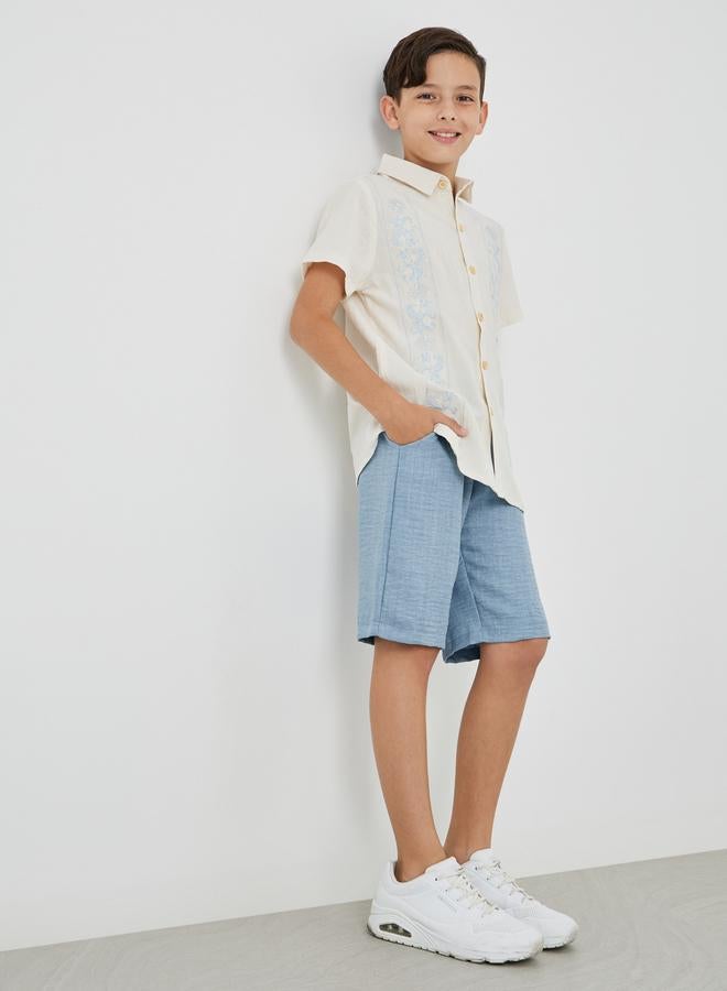 Styli Regular Fit Shorts with Drawstring - Image 2