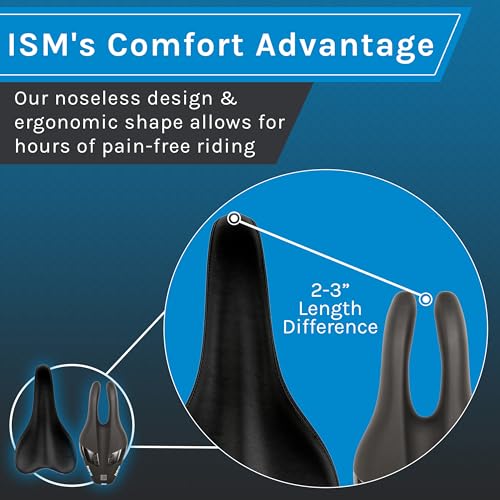 ISM PN 3.0 Padded Road Bike Saddle - Professionally Designed Noseless Bicycle Seat for Road, Time Trial, Triathlon, and Gravel Bikes - Performance Road Bike Seat for Reduced Numbness and Leg Clearance - Image 3