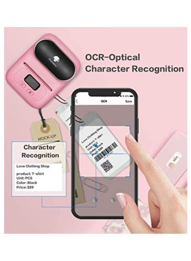 Phomemo M110 Thermal Label Maker with One Label Wireless Bluetooth Label Printer for Labeling Shipping Office Cable Retail Barcode Compatible for Android & iOS System - Image 2