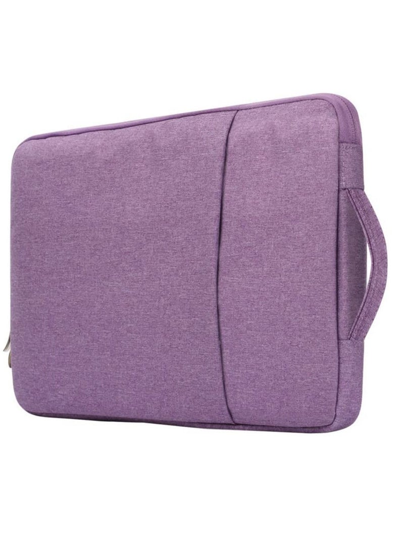 Laptop Sleeve 15-15.6 inch Pouch Waterproof Portable Handle Laptop Case Protective Laptop Bag Laptop Carrying Bag Compatible with MacBook Air Pro HP Dell Asus 15.4 Inch Purple - Image 1