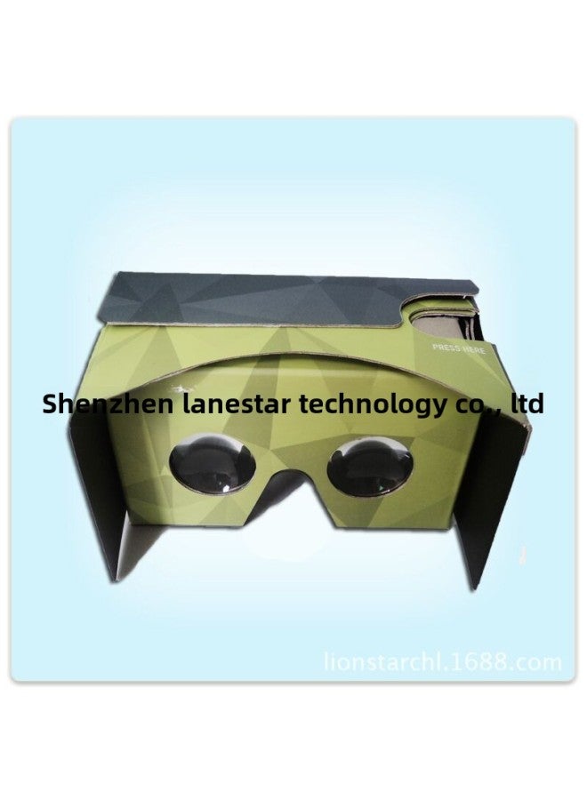 Vr Virtual Reality Glasses Paper Google Second Generation Vr Google Cardboard2.0 Cardboard Glasses-Color:Red  - Image 2