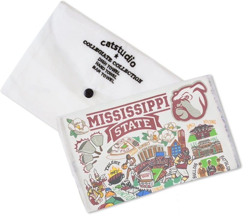 Catstudio Dish Towel, Mississippi State University Bulldogs Hand Towel - Collegiate Kitchen Towel for Mississippi State Fans - Perfect Graduation Gift, Gift for Students, Parents and Alums - Image 2