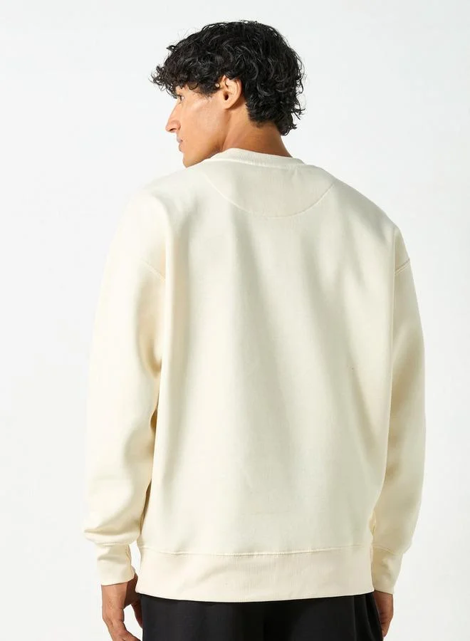 Splash FAV Solid Sweatshirt with Long Sleeves