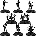 Blisstock Jazz Band Party Honeycomb Centerpiece Black Glitter Vintage Jazz Band Table Decorations Glitter Saxophone Silhouette Decor for Boys Girls Music Concert Theme Birthday Party Cake Decorations Supplies - Image 2