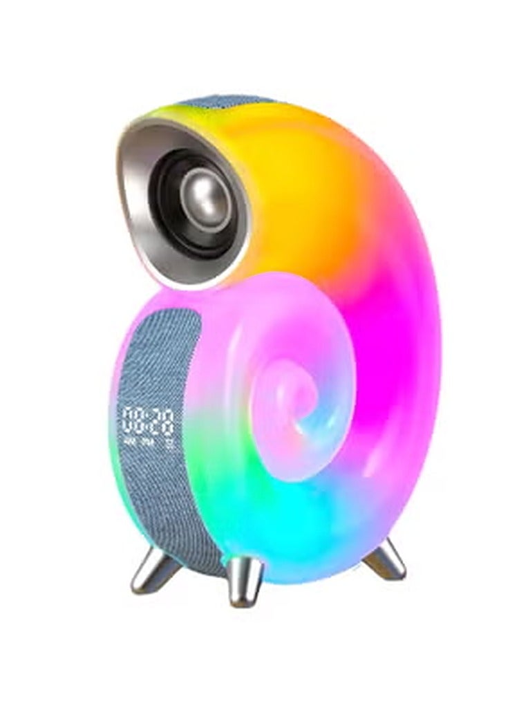 Conch Smart RGB Atmosphere Light Bluetooth Speaker Alarm Clock Wake-up Lamp White Noise Machine For Sleeping Baby - Image 1