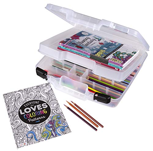 ArtBin 6960AB Quick View Deep Base Carrying Case, Portable Art & Craft Storage Box, 14.5" x 15", Clear - Image 4