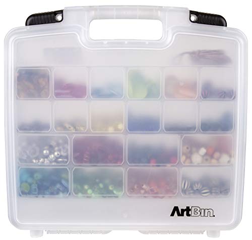 ArtBin 6960AB Quick View Deep Base Carrying Case, Portable Art & Craft Storage Box, 14.5" x 15", Clear - Image 5