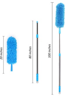 Alissa Microfiber Duster With Extension Pole Extra Long 100 Inches Bendable And Washable Feather Duster For Cleaning High Ceiling Fan, Cobweb, Gap Dust  - Image 4
