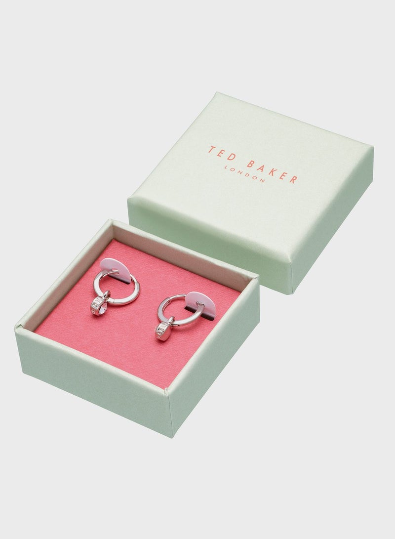 Ted Baker Sinalaa Crystal Hoop Earrings - Image 5
