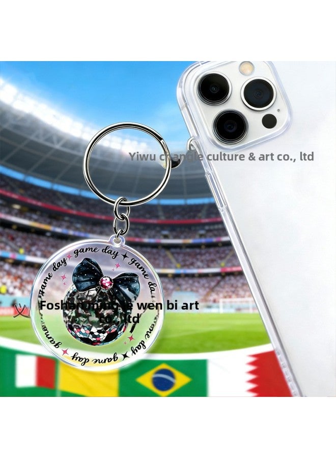 ديكورات مستوحاة من كأس العالم 2026 - اللون: سلسلة مفاتيح كأس العالم E - Image 4