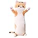 Jensquaify Long Cat Plush Pillow Cute Kitten Stuffed Animal Body Hugging Toy for Kids 1968 Inch Brown - Image 3