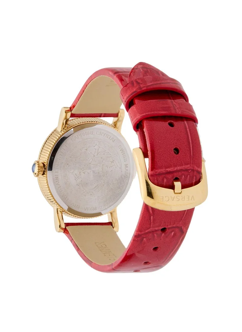 VERSACE Petit Quartz Red Dial Watch