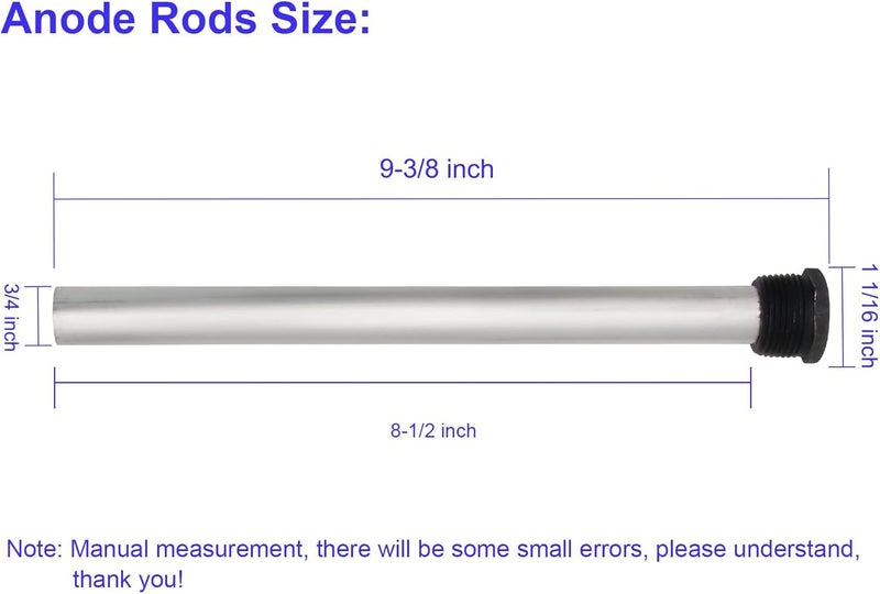 2PCS RV Water Heater Anode Rods, Extend Water Heater Life, and Time, Easy Installation - Image 4