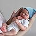 CHAREX Realistic Reborn Baby Dolls Boy 18 Inch Newborn Sleeping Baby Dolls Lifelike Reborn Baby Dolls with Weighted Soft Cloth Body Birthday Gift Toy for Age 3 - Image 2
