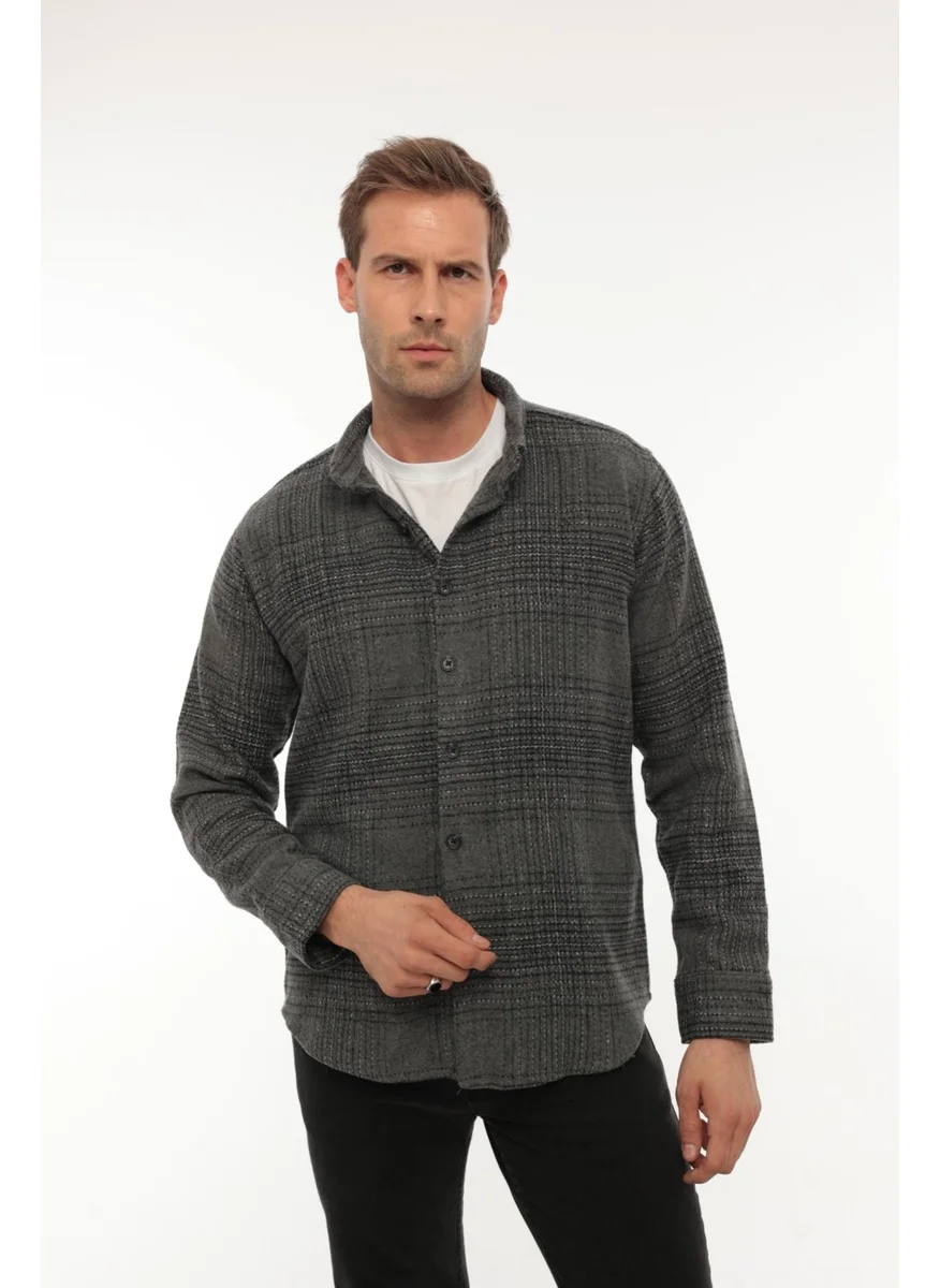 ميرون Smoke Striped Regular Fit Lumberjack Shirt - 2448