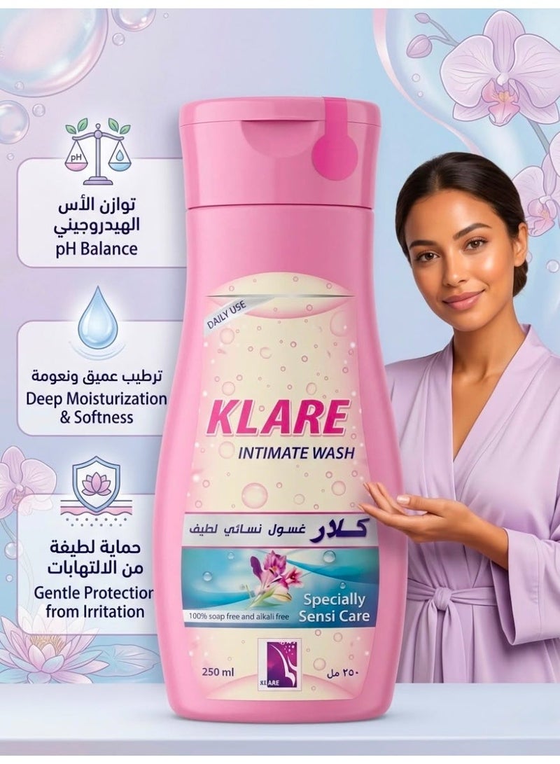 Klare Intimate Wash Specially Sensi Care 250ml - Image 2