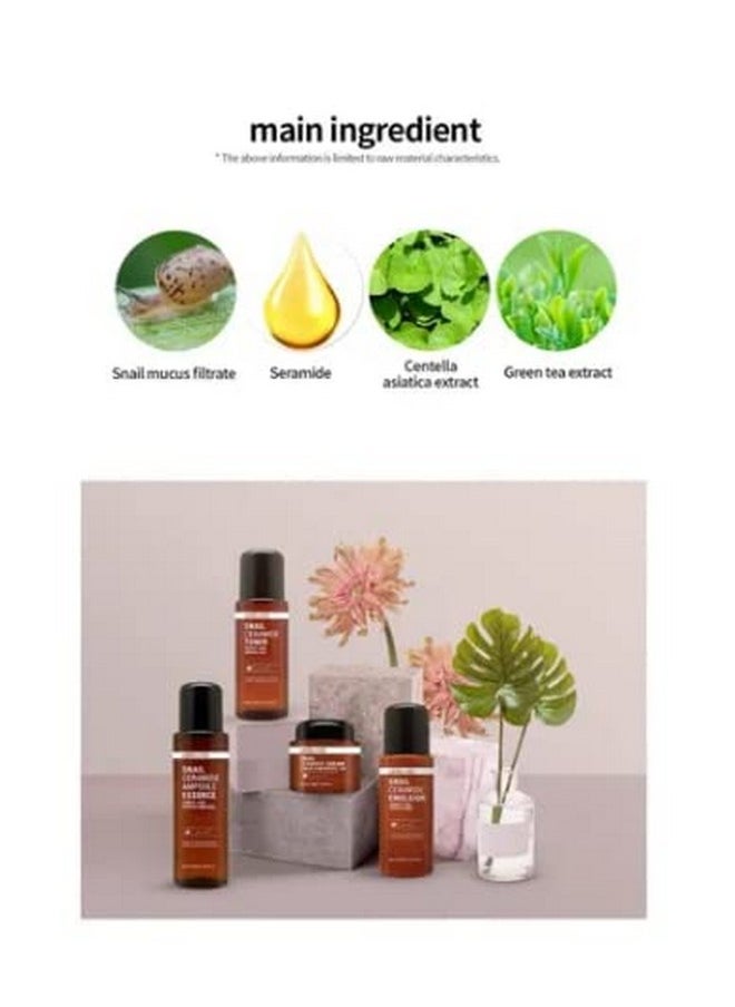 Lebelage Snail Ceramide Repair Intensive Care Cream 3.38 Fl Oz / 100Ml Korean Skincare Improves Skin Tone And Fine Wrinkles Smooth Skin Texture  - Image 4