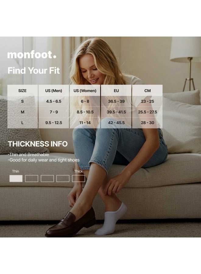 MONFOOT M 10/20 Pairs Light & Soft Cotton Low Cut Ankle Socks for Women and Men - Image 5