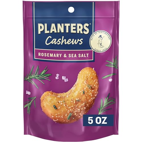 PLANTERS Cashews Rosemary & Sea Salt - Trail Mix Snack Packs - Snack with Rosemary & Sea Salt, Party Trail Mix, 5 Oz Bag, Pack of 1 - Image 1