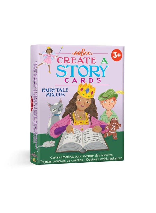 eeboo : Fairytale Mix Ups, Create A Story Pre-Literacy Cards, 36 Flash Cards, Encourages Interactive and Imaginative Play, for Ages 3 and up - Image 1