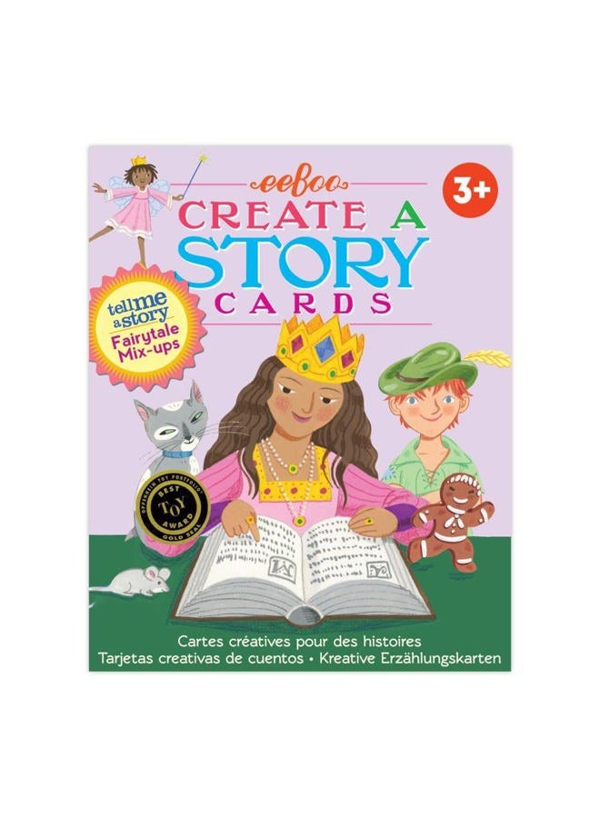 eeboo : Fairytale Mix Ups, Create A Story Pre-Literacy Cards, 36 Flash Cards, Encourages Interactive and Imaginative Play, for Ages 3 and up - Image 2